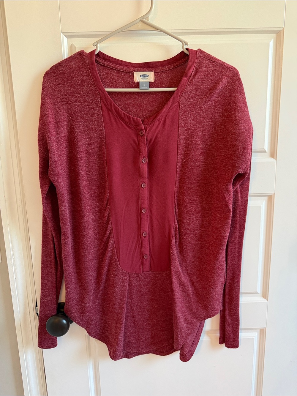 Old Navy Long Sleeve Tunic in Red Size Small